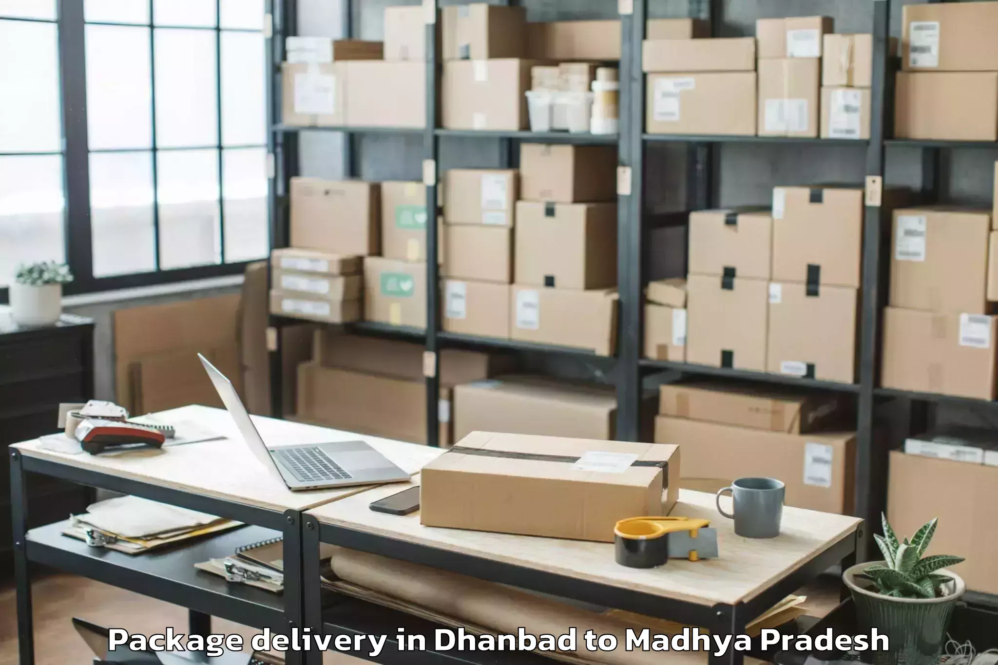 Affordable Dhanbad to Khurai Package Delivery